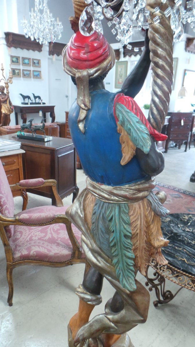Fabulous Blackamoor Floor Lamp