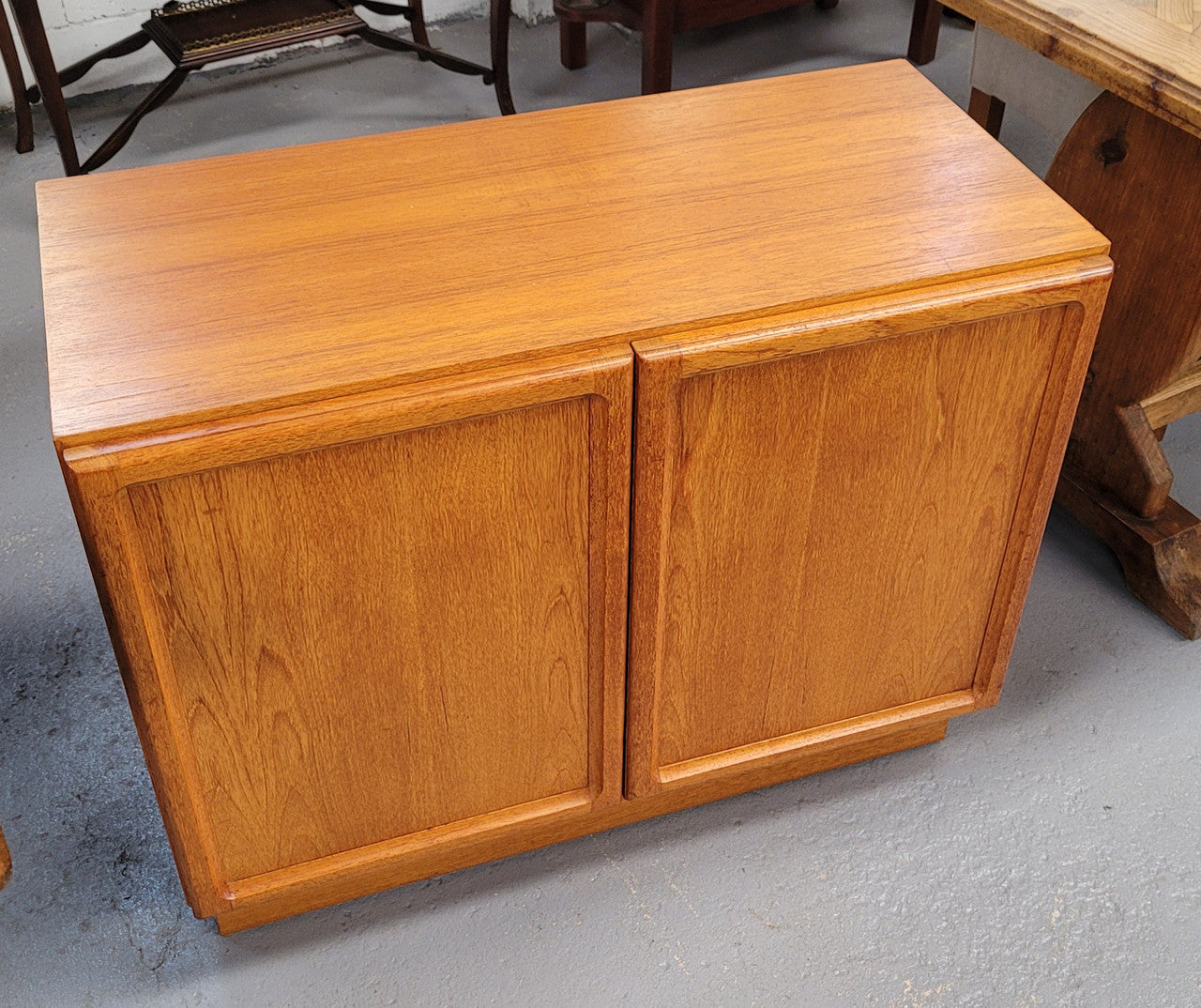 Lovely Vintage Teak two door cabinet ideal for a television cabinet in good original condition.