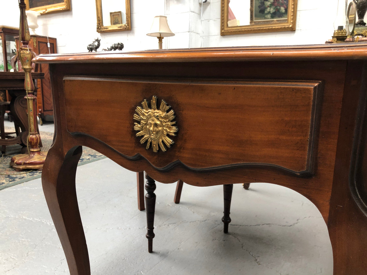 French Cherrywood Bureau Plat