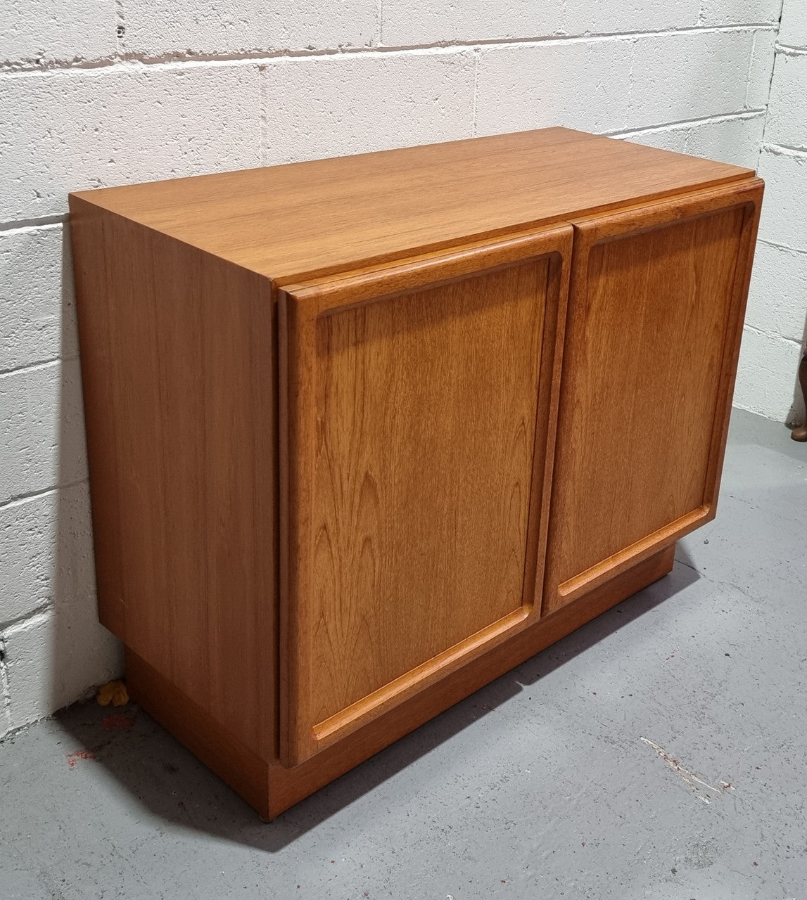 Lovely Vintage Teak two door cabinet ideal for a television cabinet in good original condition.