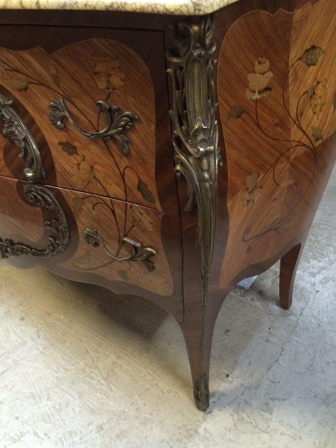 French 19th Century Marquetry Commode