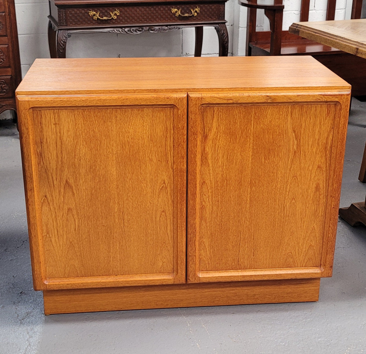 Lovely Vintage Teak two door cabinet ideal for a television cabinet in good original condition.