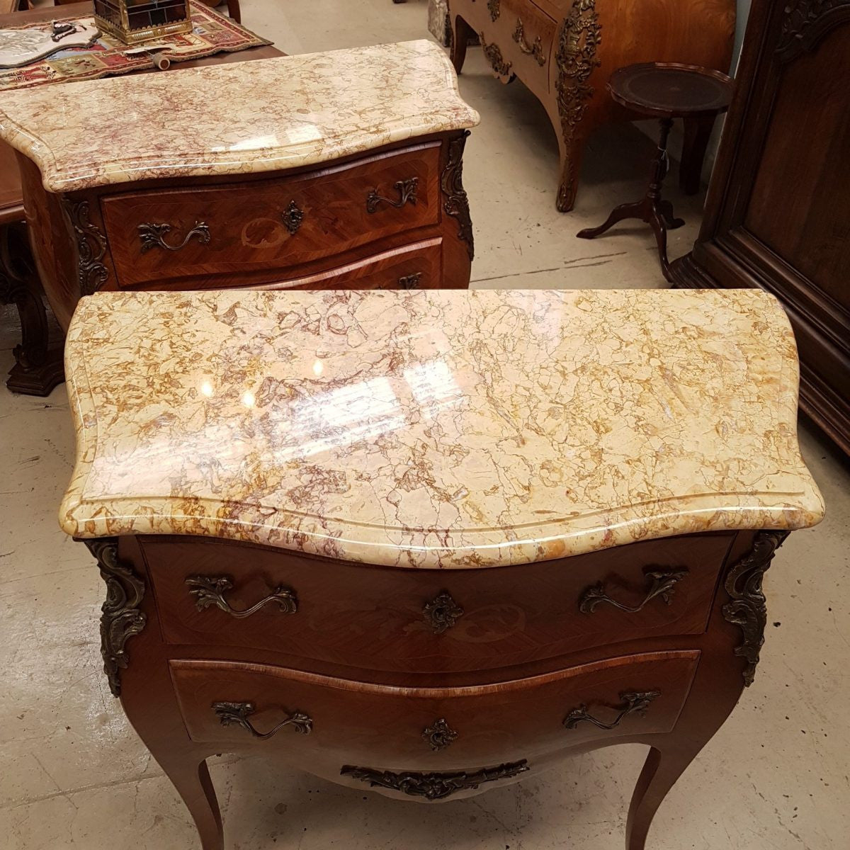 Pair of French Louis XV style Commodes