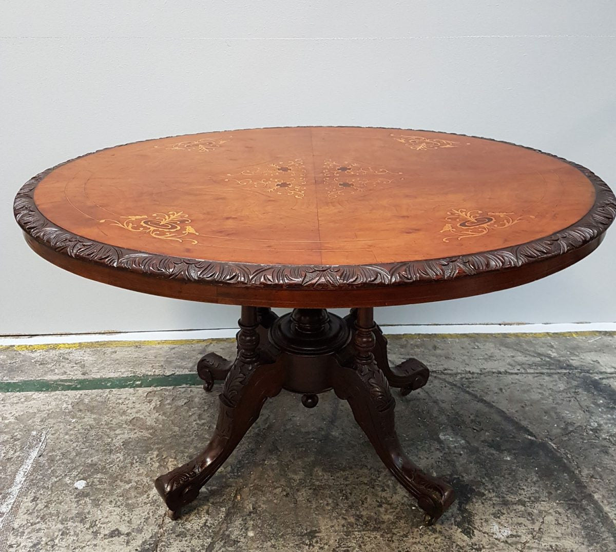 Victorian Inlaid Walnut Centre Table