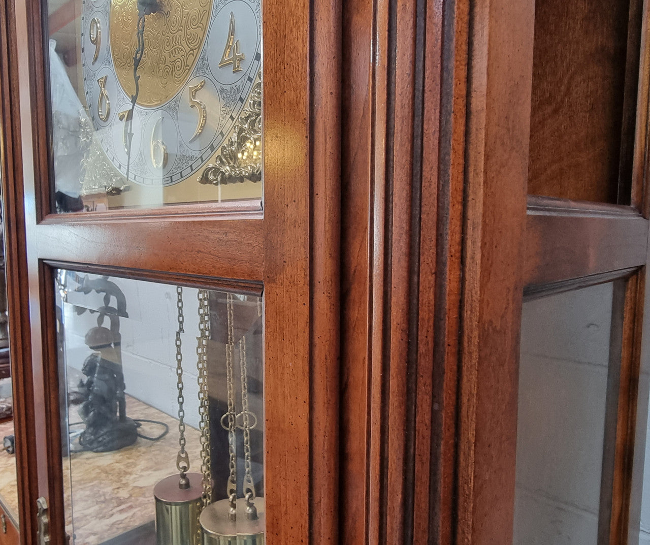 Howard Miller Grandfather "The Durham" Clock Model 610-292. In good original condition and comes with original directions, warranty card and registration card.
