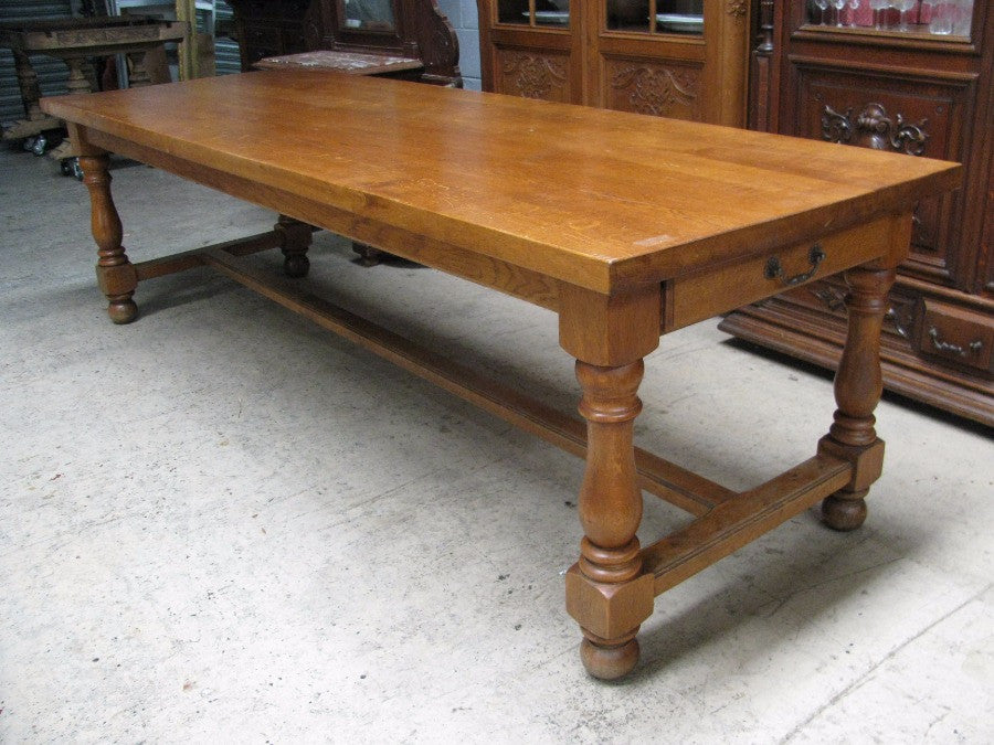 French Oak Farmhouse Table-1