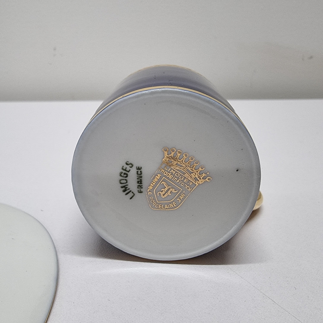 Limoges cup and saucer, both marked underneath. In good original condition. Please view photos as they form part of the description.