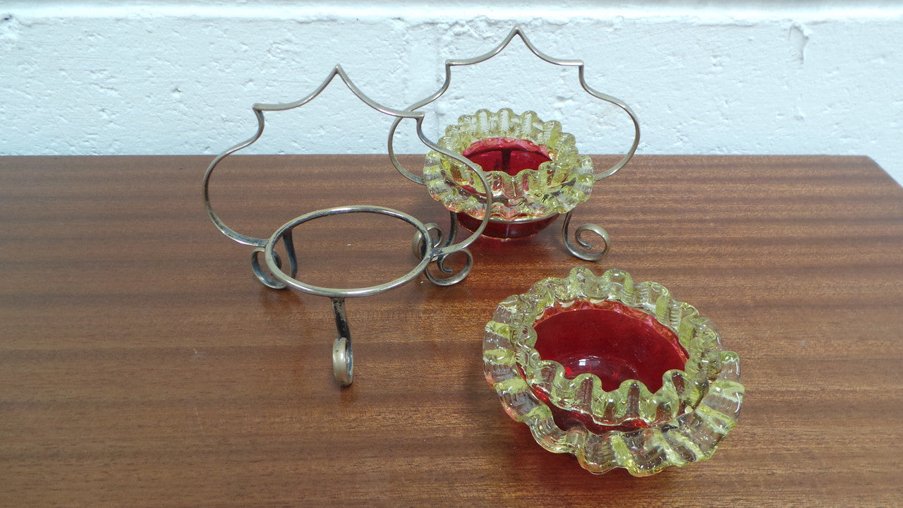 Moonee Ponds Antiques Pair of Victorian Salt