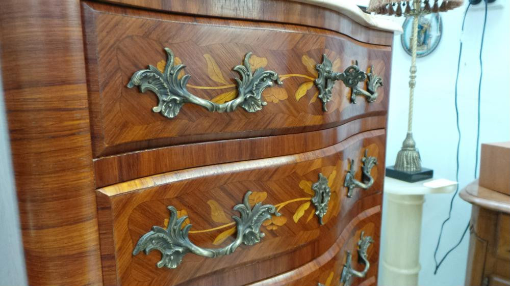 Antique French Marquetry Semainier