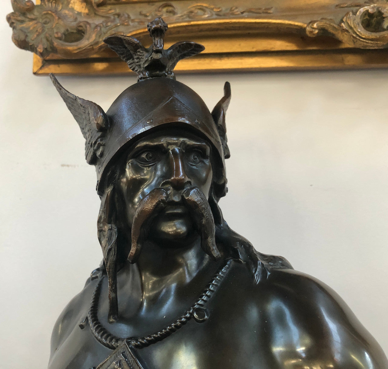 Fabulous French Spelter Statue on a marble base