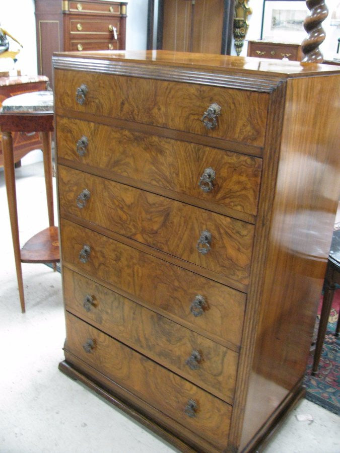 Burr Walnut Chest of Drawers
