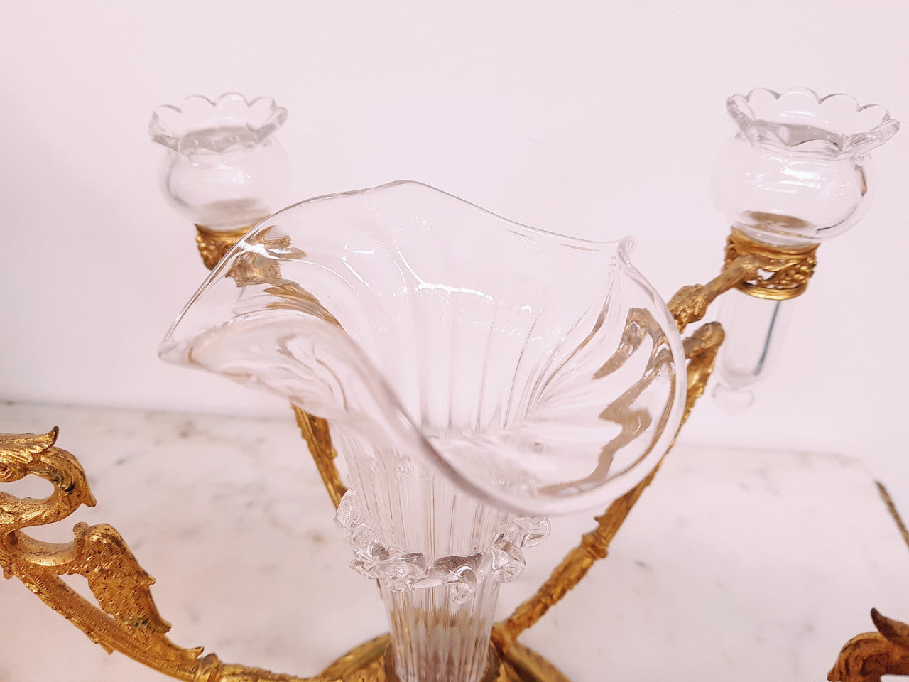 Antique French Empire Gilt Epergne