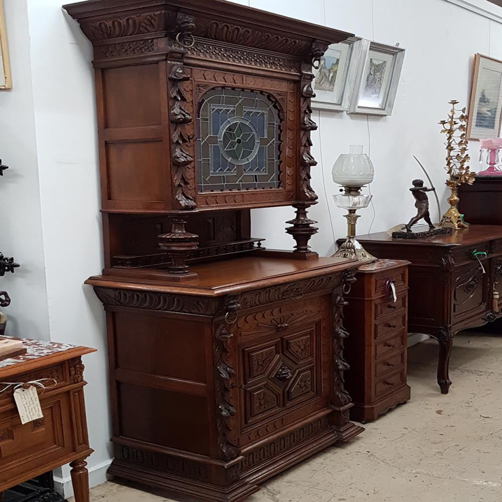 French Gothic Hall Cabinet