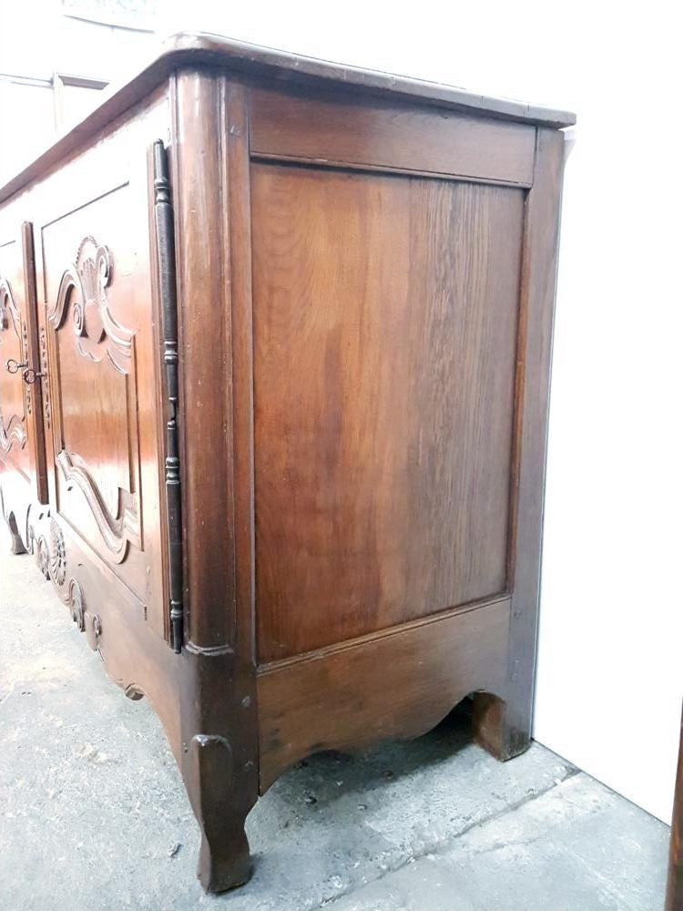French Oak Two Door Sideboard