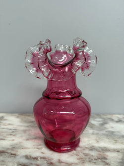 Vintage Cranberry Glass Vase | Antique & Vintage | Moonee Ponds Antiques | Australia Wide Delivery