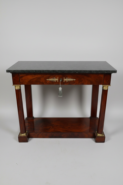 Empire Mahogany Marble Top Console Hall Table | Antique & Vintage | Moonee Ponds Antiques | Australia Wide Delivery