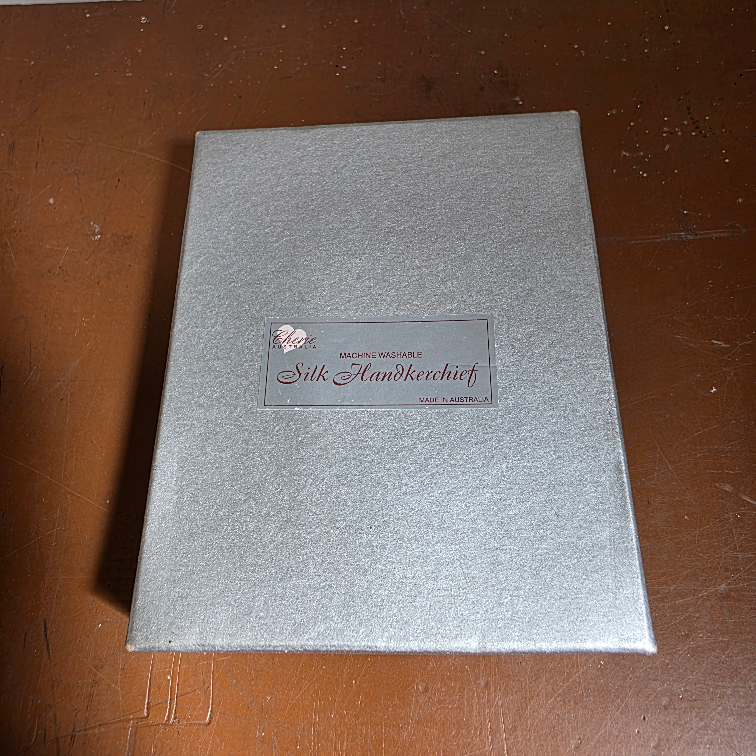 "Cherie" Boxed Silk & Lace Handkerchief