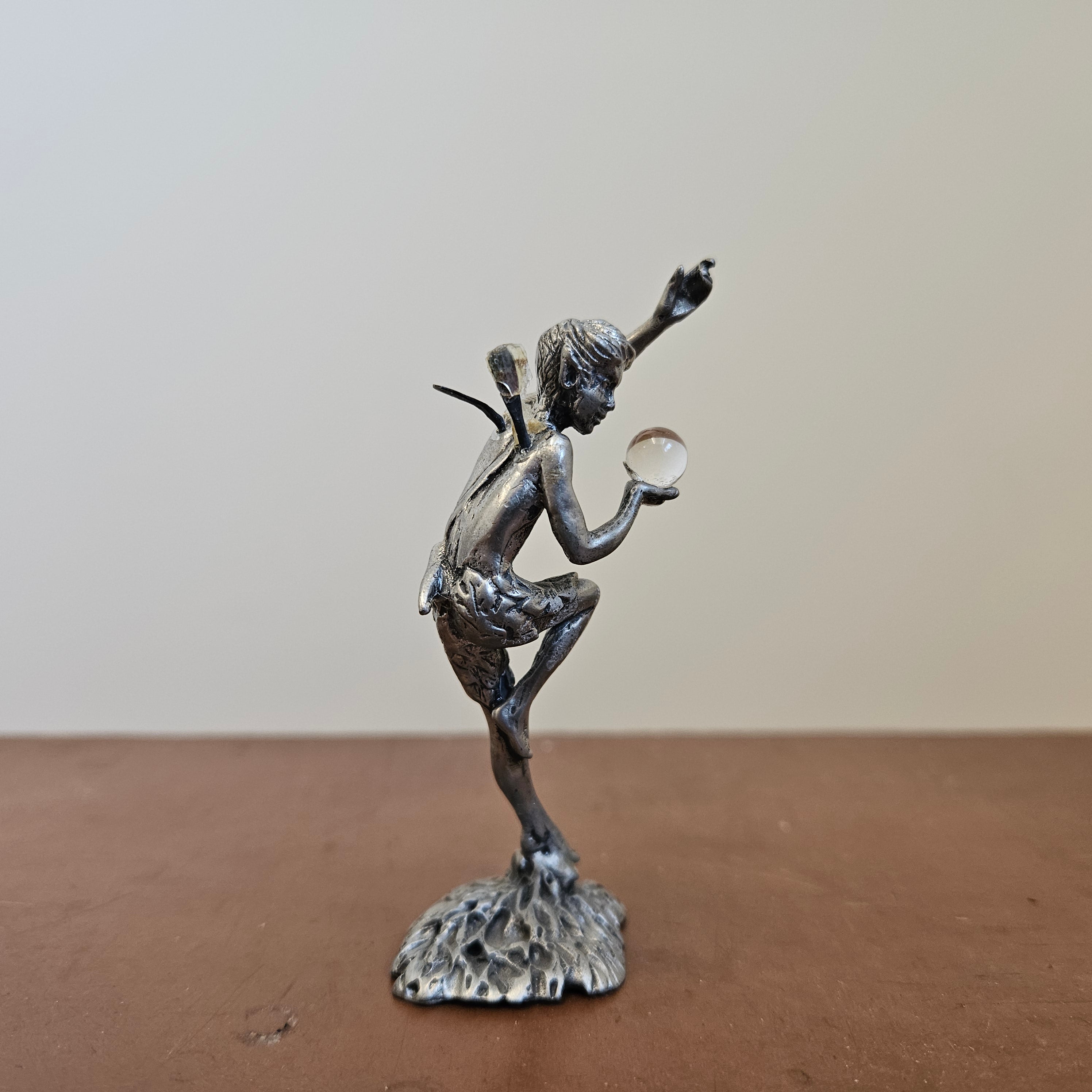Vintage Cast Pewter Elf Figure