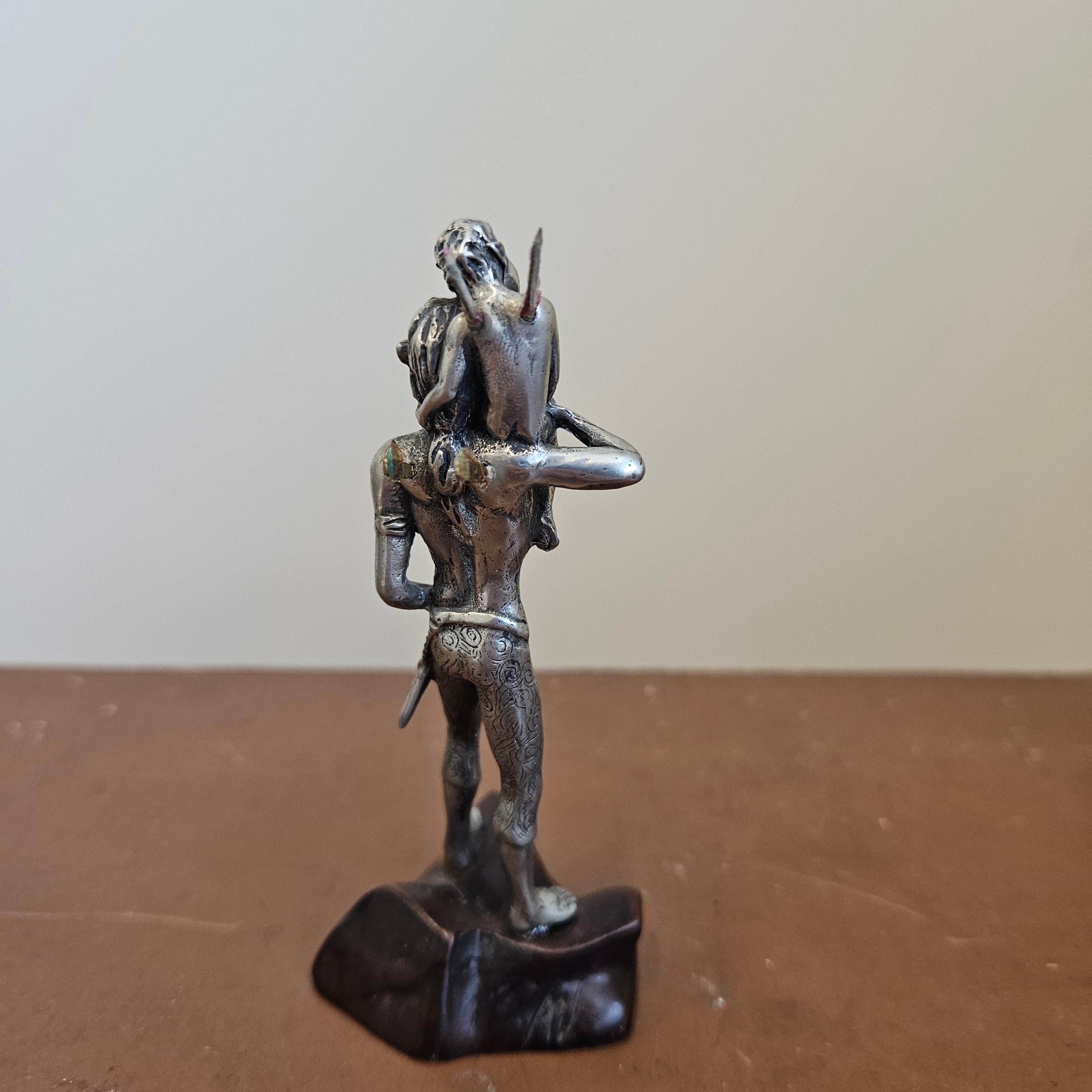 Vintage Cast Pewter 'Father & Son' Elves Figures