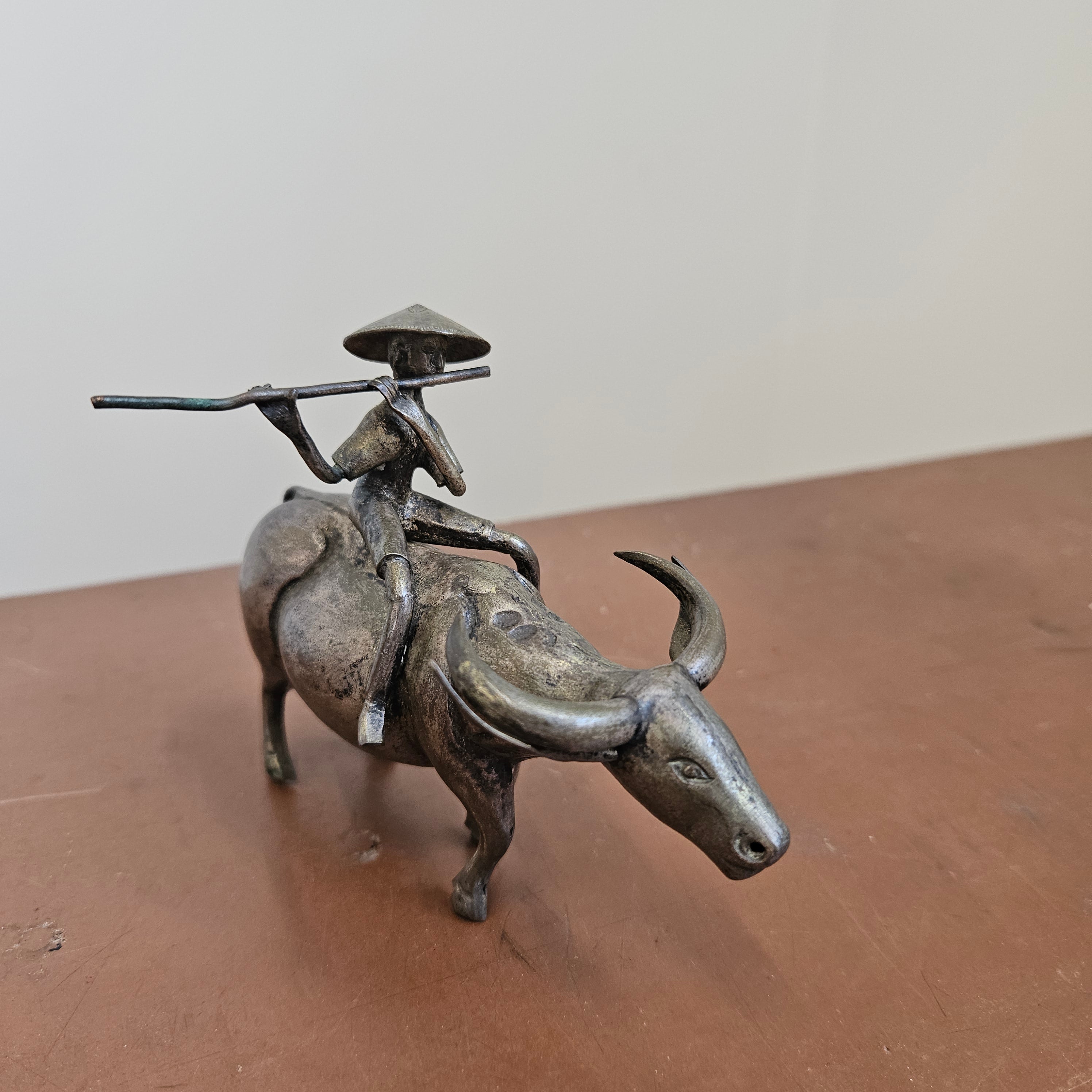 Vintage Asian Silver Plated Sculpture