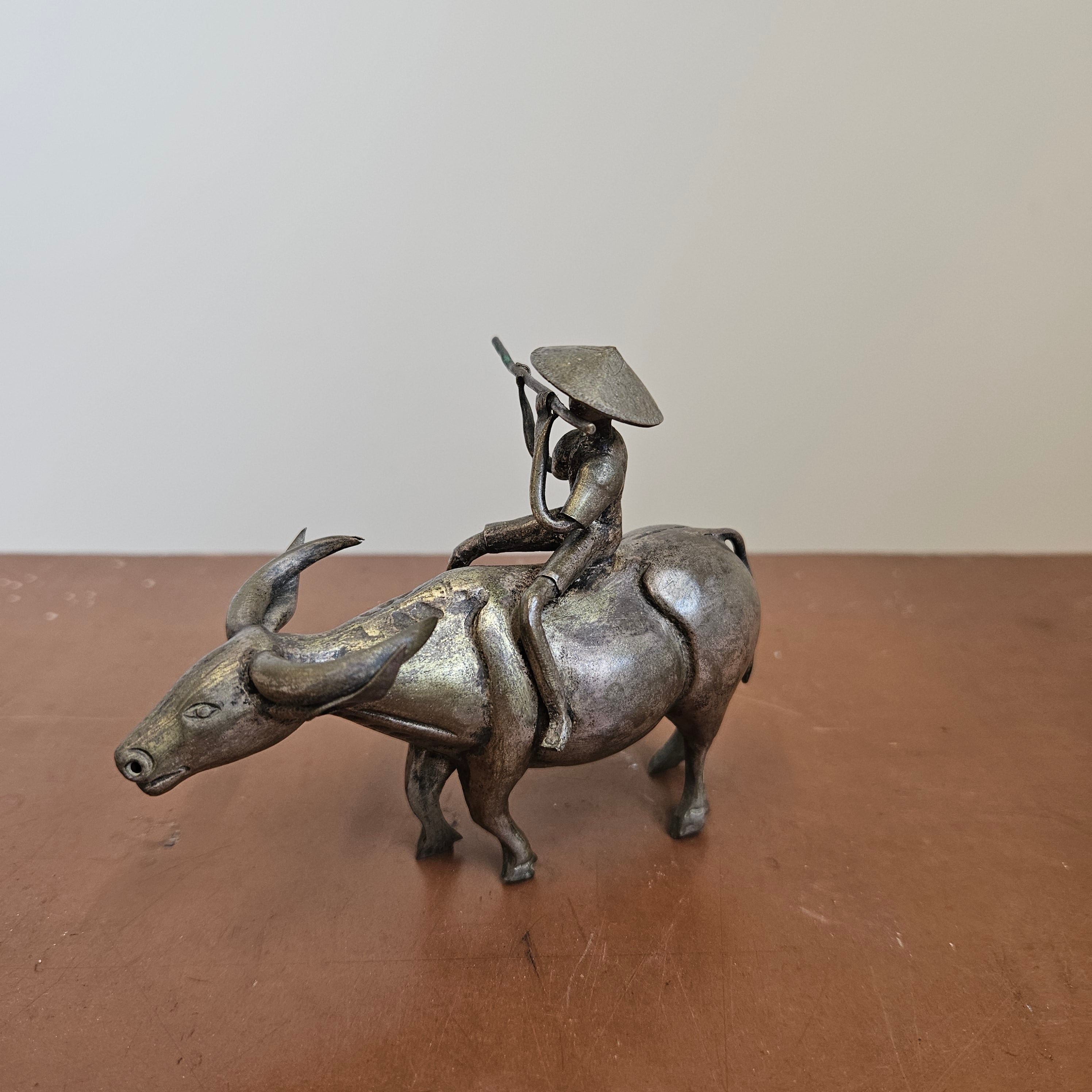 Vintage Asian Silver Plated Sculpture