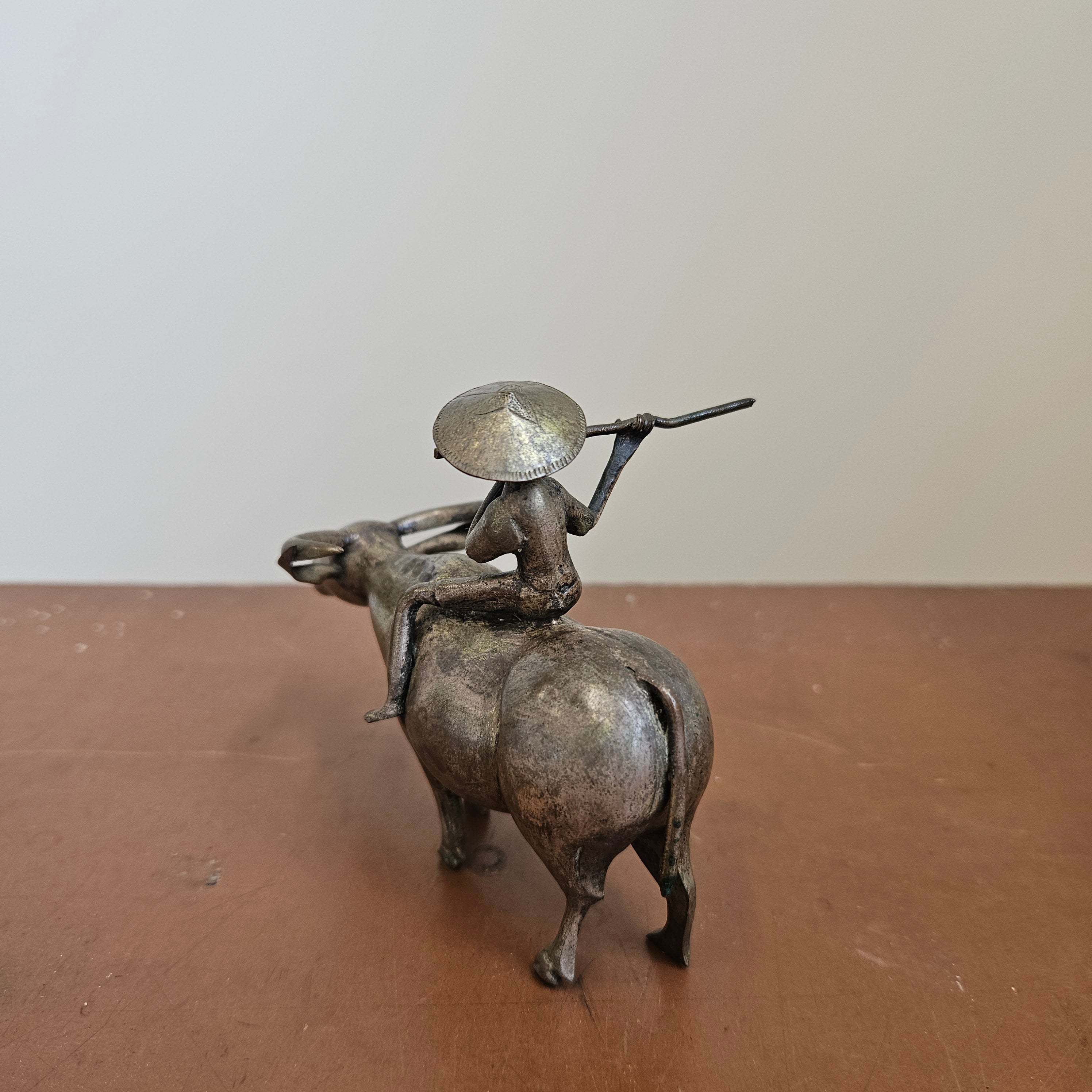 Vintage Asian Silver Plated Sculpture