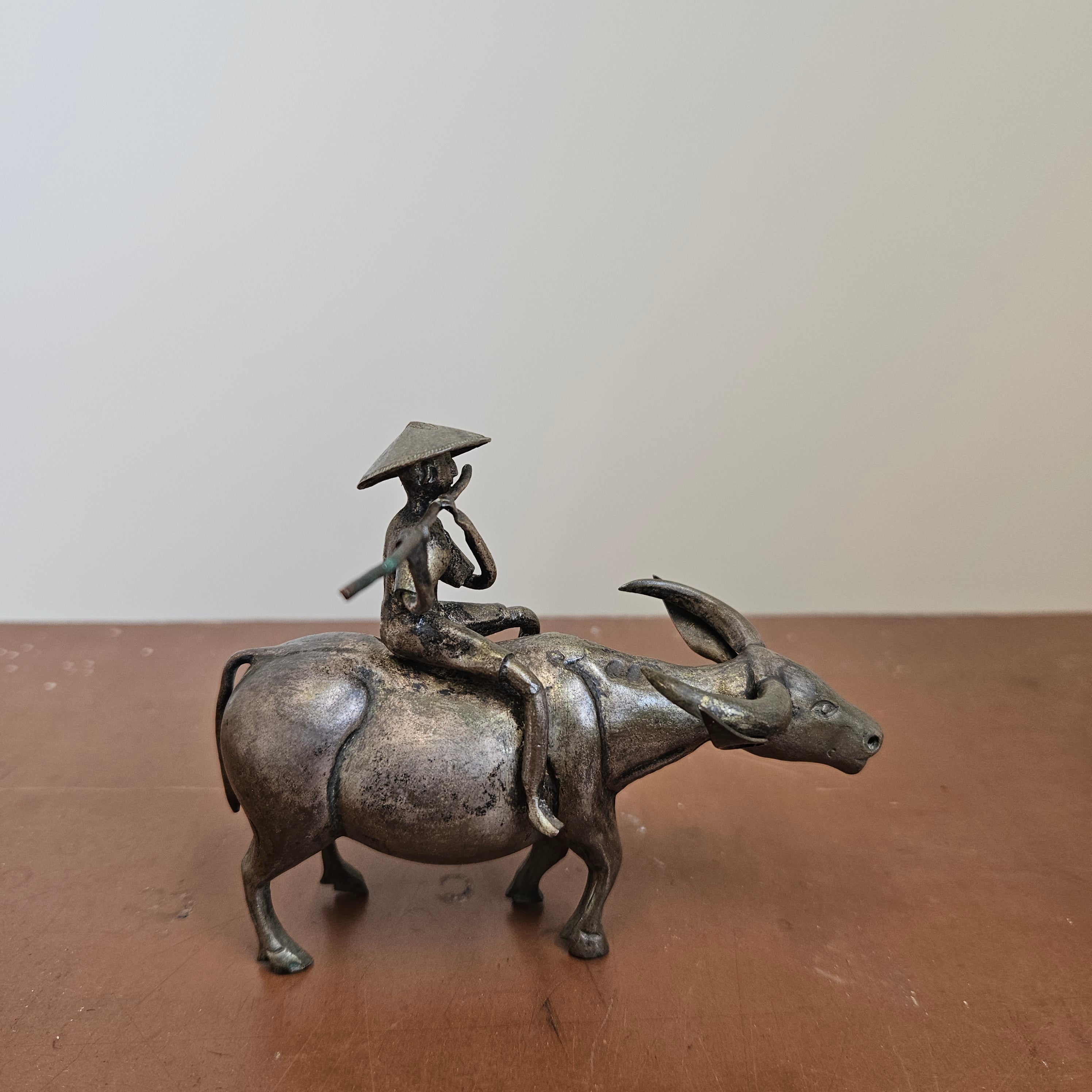 Vintage Asian Silver Plated Sculpture