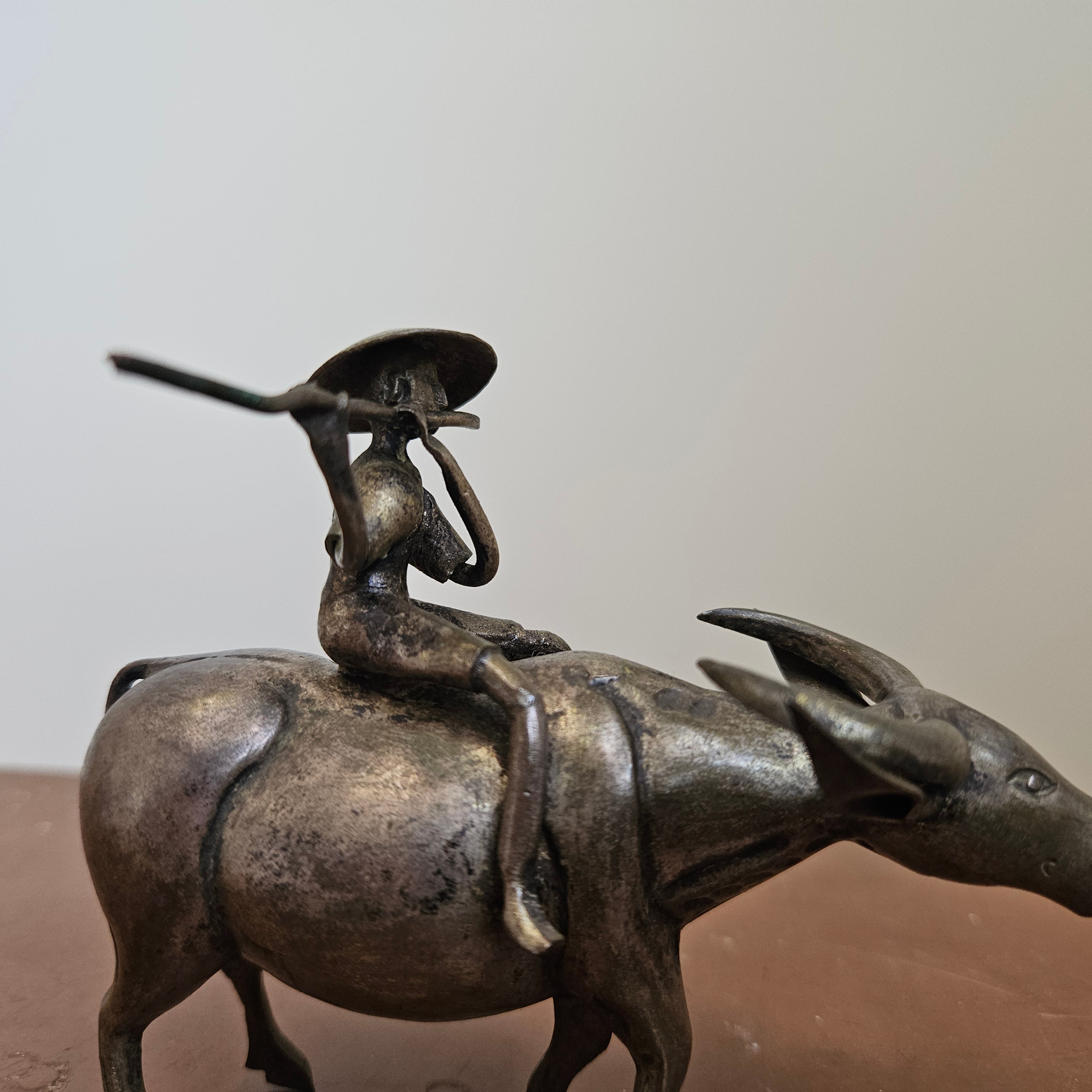 Vintage Asian Silver Plated Sculpture