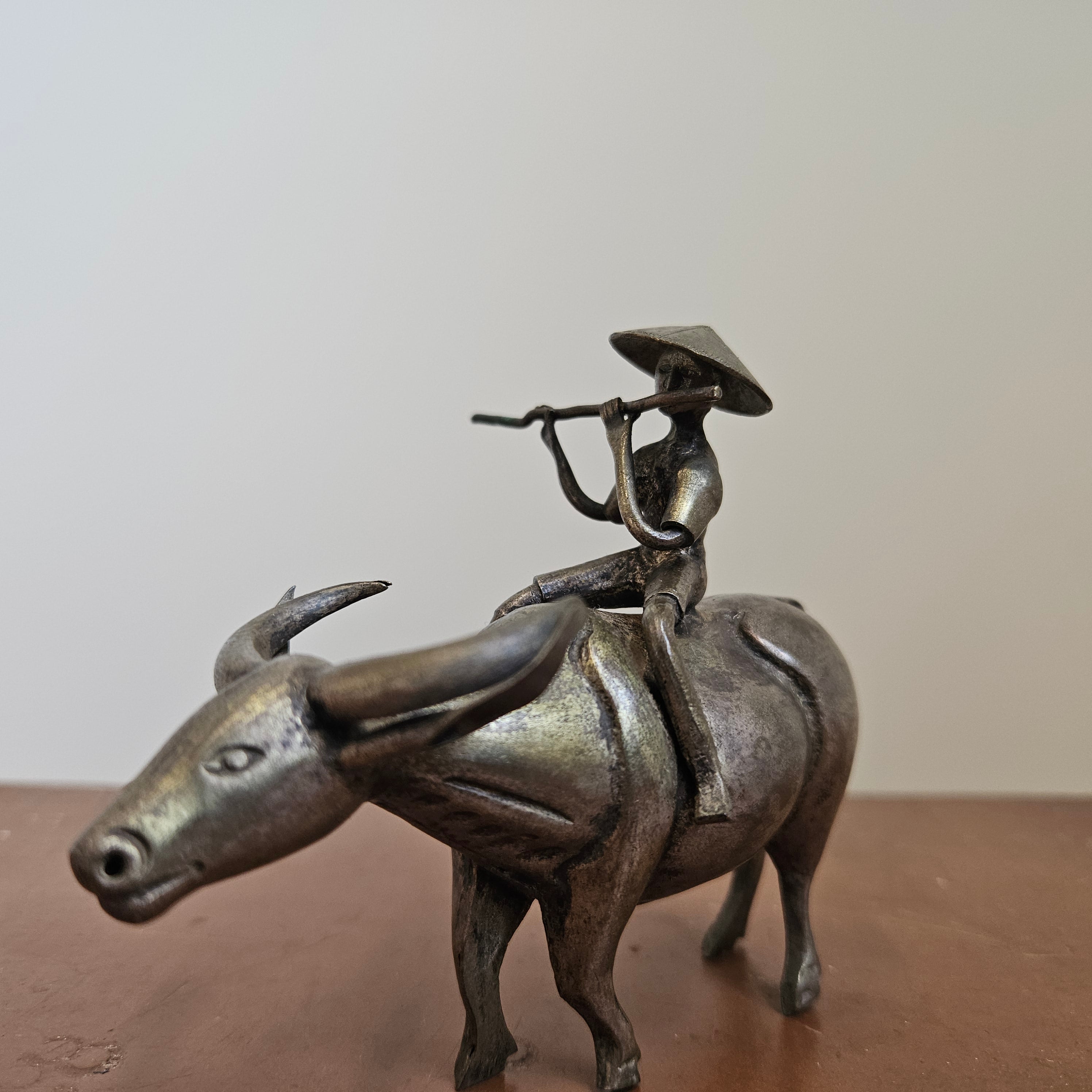 Vintage Asian Silver Plated Sculpture