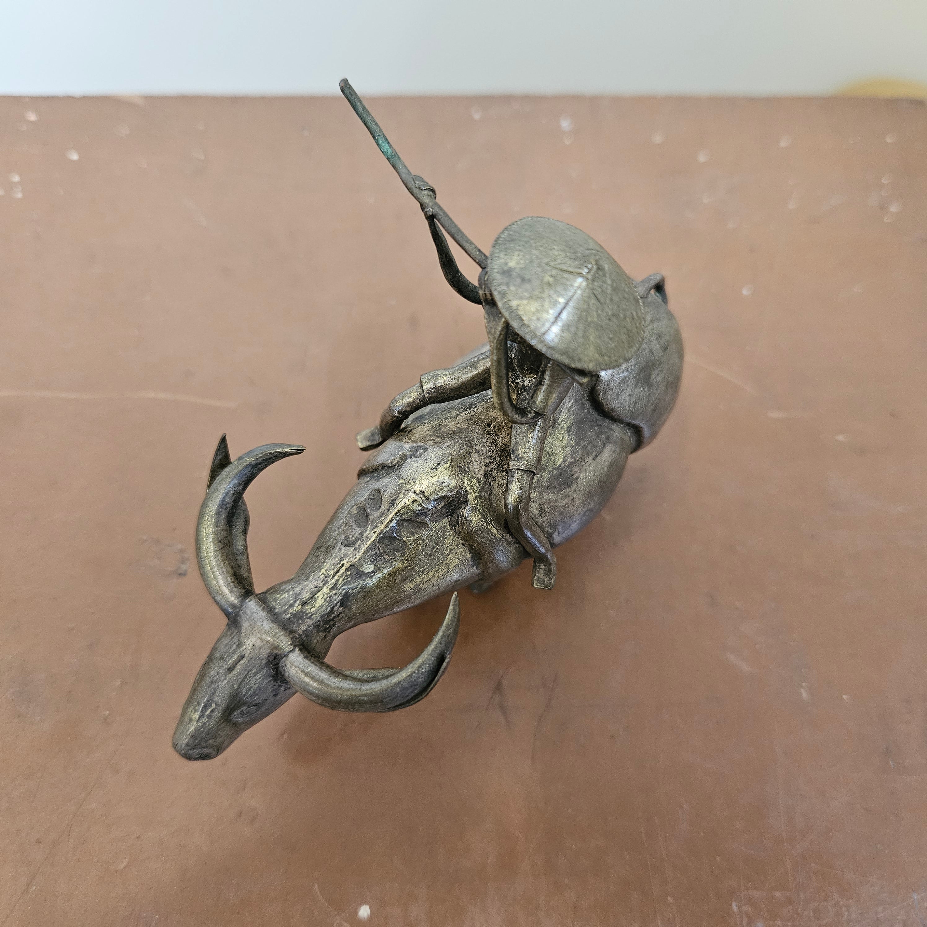 Vintage Asian Silver Plated Sculpture