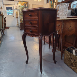 French Rosewood Louis XV Style Single Bedside Cabinet