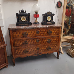 French 18th Century Louis XVI Three Drawer Marble Top Commode | Antique & Vintage | Moonee Ponds Antiques | Australia Wide Delivery