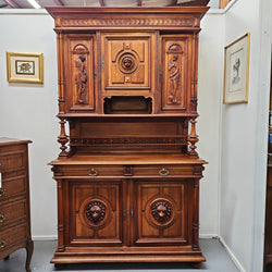 Impressive French Walnut Henry II Style Buffet Sideboard | Antique & Vintage | Moonee Ponds Antiques | Australia Wide Delivery