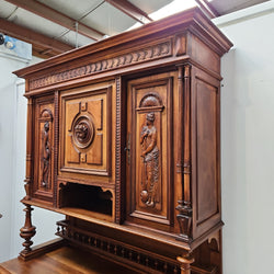 Impressive French Walnut Henry II Style Buffet Sideboard | Antique & Vintage | Moonee Ponds Antiques | Australia Wide Delivery