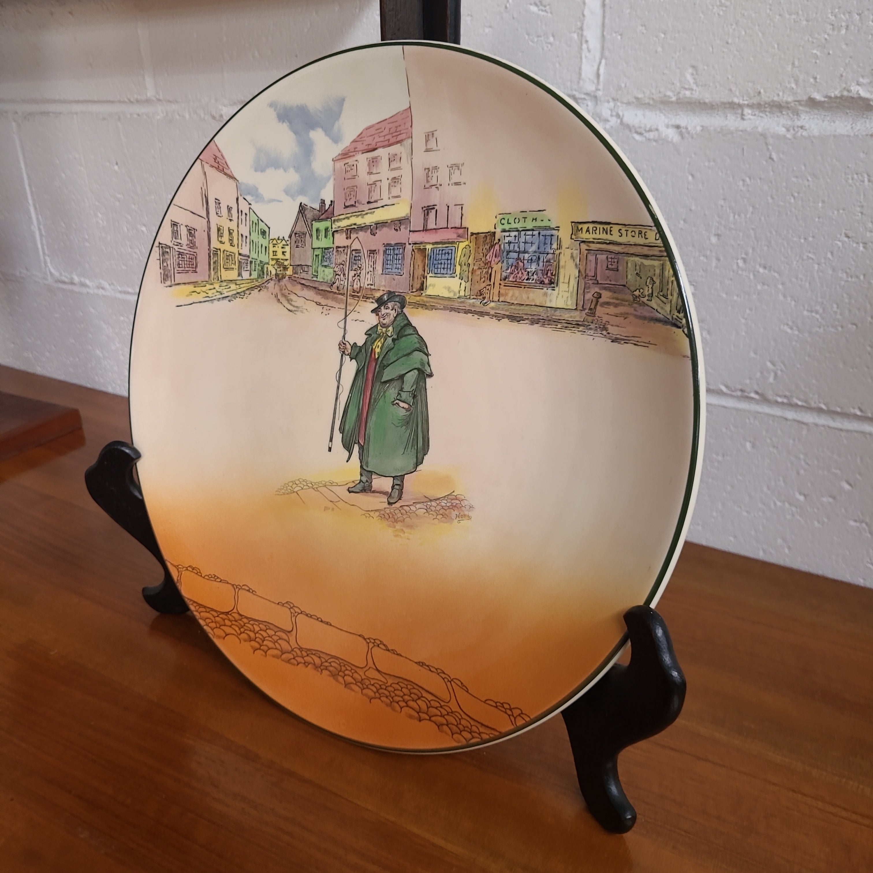Royal Doulton Series Ware " Dickens - Tony Weller " Large Plate / Charger 34 cm | Antique & Vintage | Moonee Ponds Antiques | Australia Wide Delivery