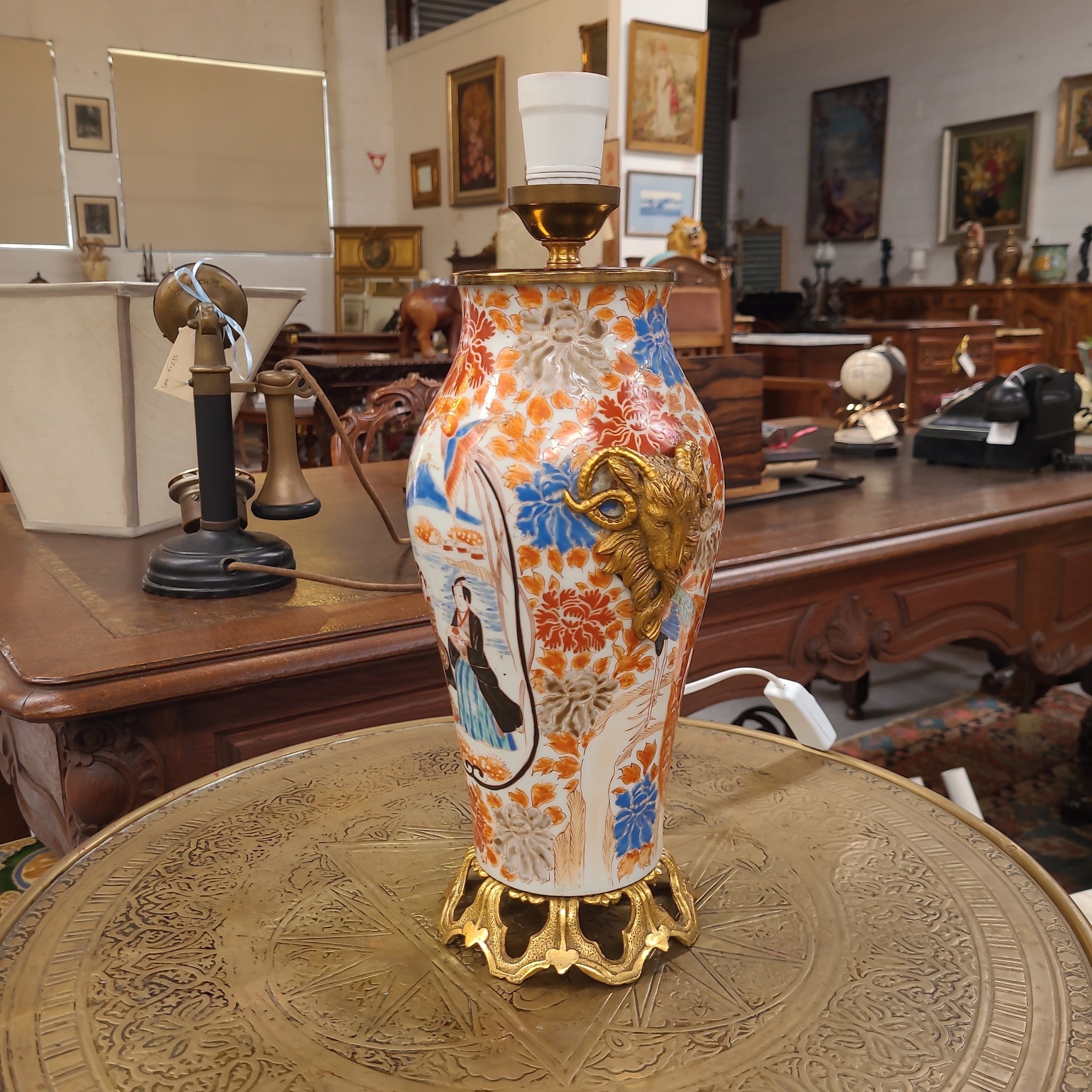 Japanese Imari Style Lamp Base | Antique & Vintage | Moonee Ponds Antiques | Australia Wide