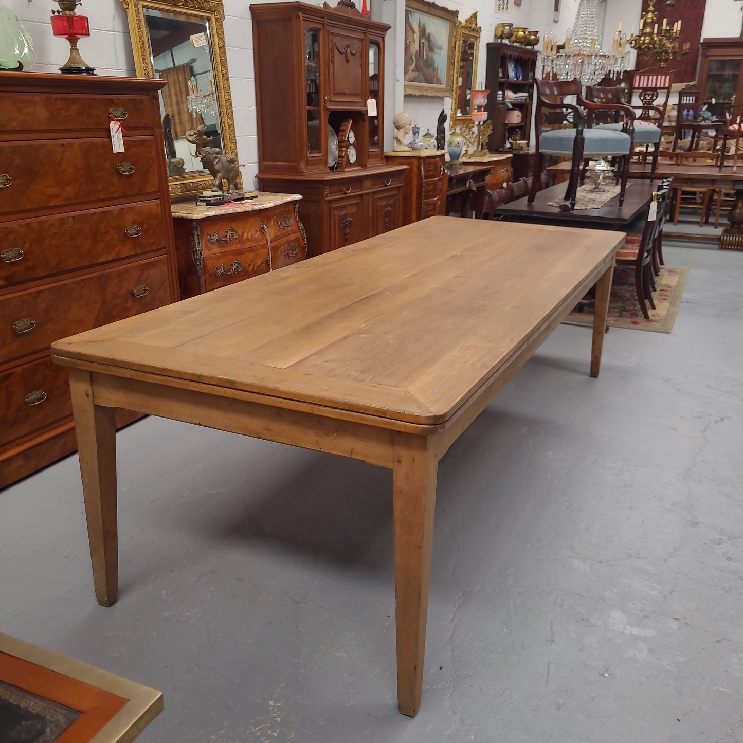 Early 2.8 Meter Tasmanin Huon Pine Farmhouse Dining Table