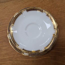Crescent English Antique Decorative Cup Saucer Plate