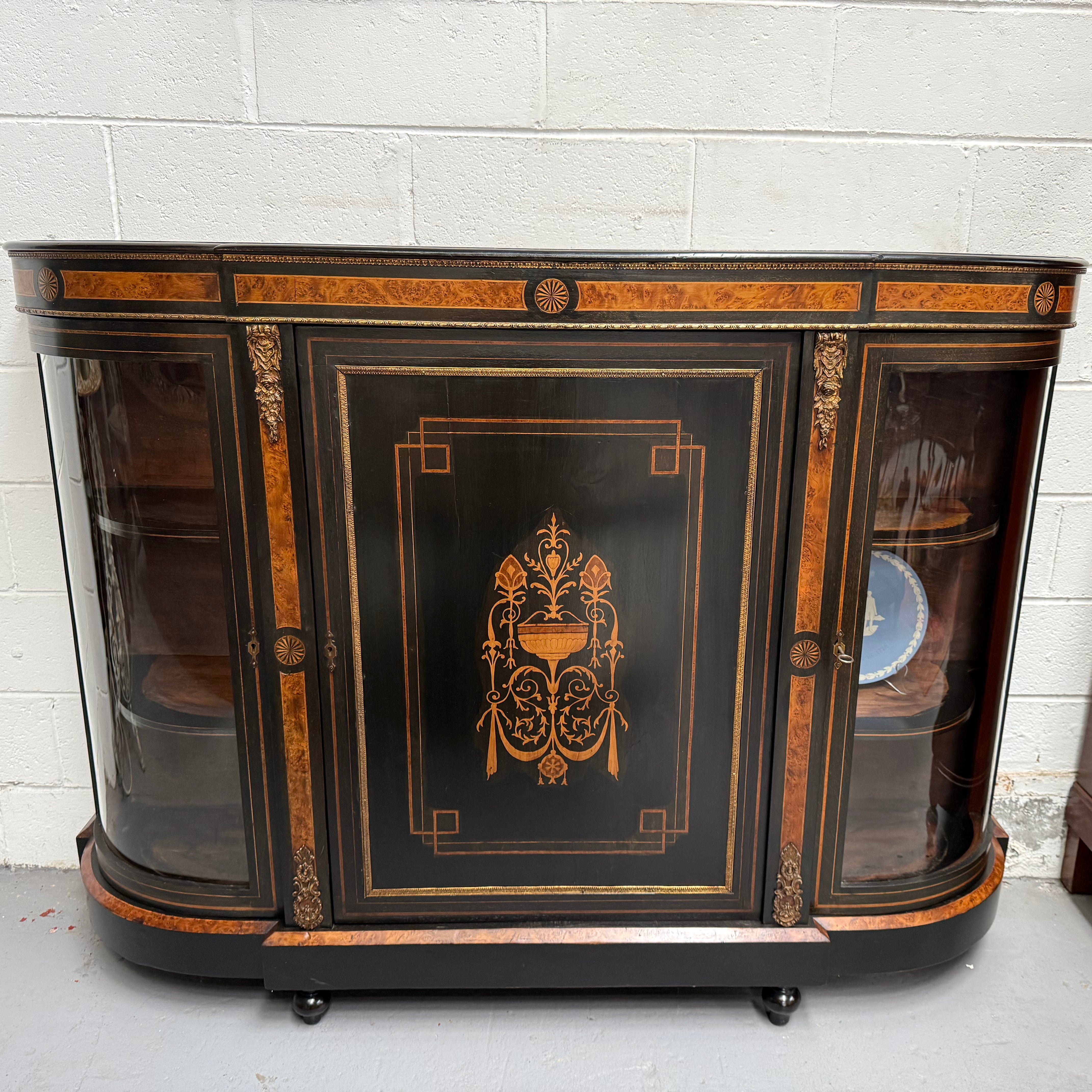 19th Century French Ebonised Credenza