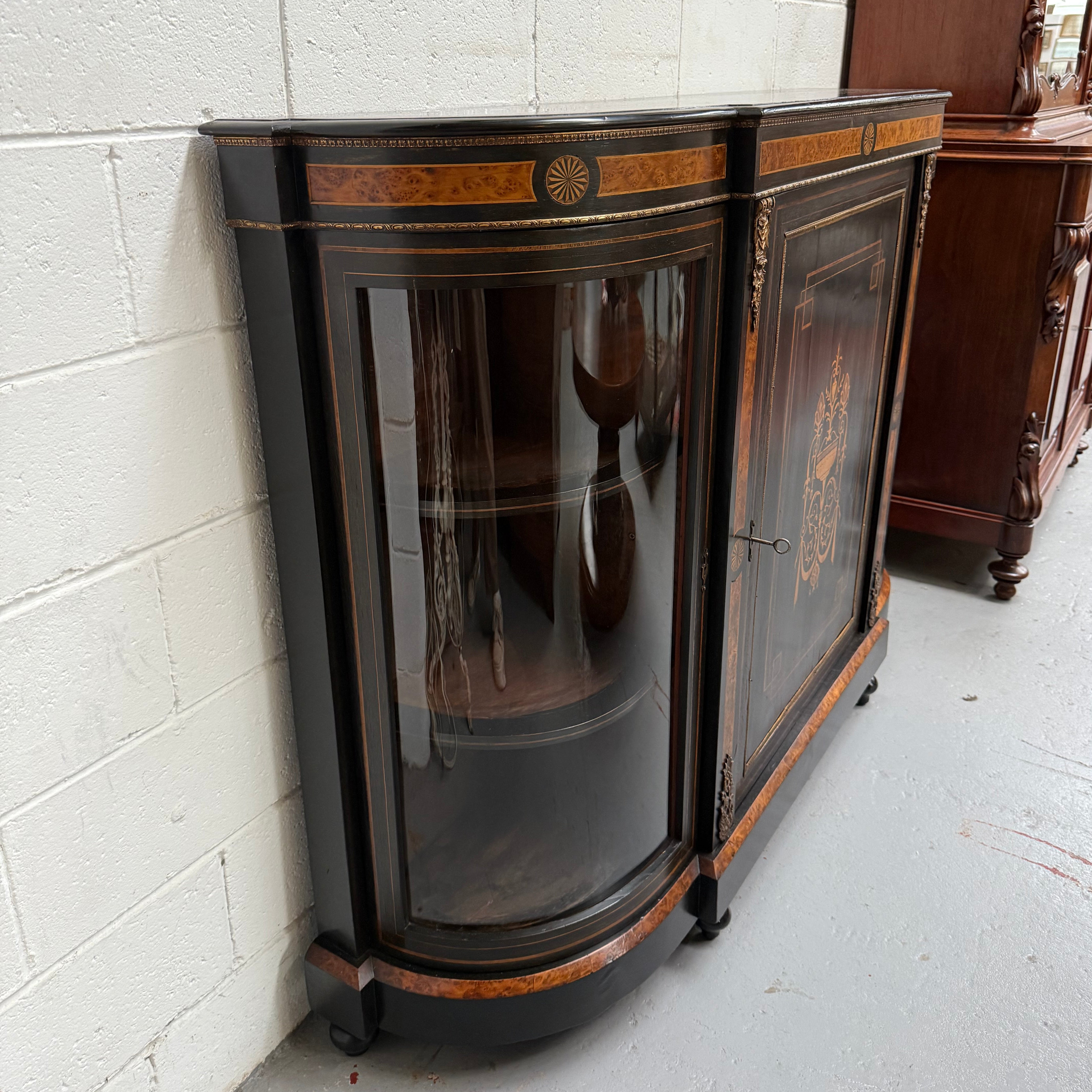19th Century French Ebonised Credenza