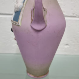 Art Nouveau Schafer Vater Rudolstaft Purple Jasperware Vase