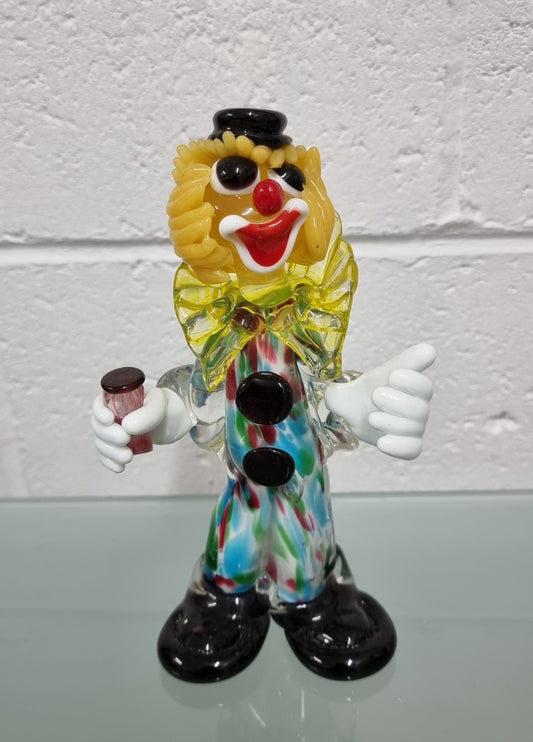 Vintage Murano Style Glass Clown