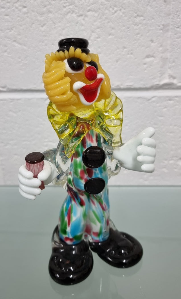 Vintage Murano Style Glass Clown