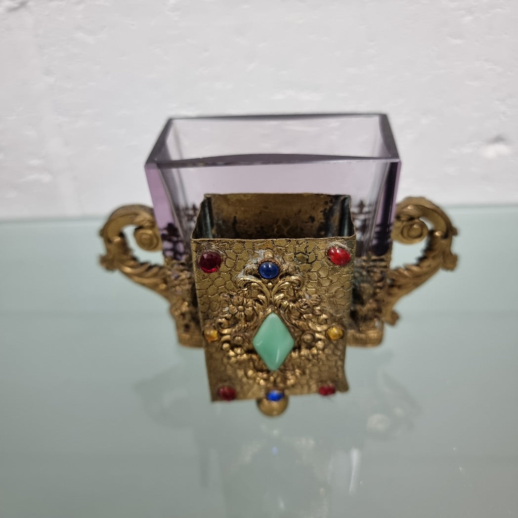 Vintage Bohemian Match Box Holder