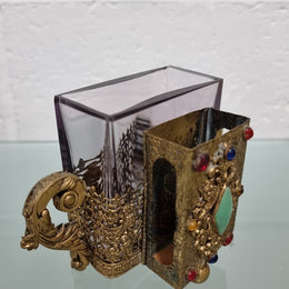 Vintage Bohemian Match Box Holder