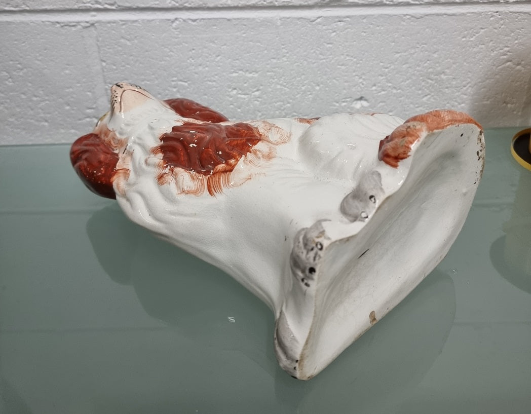Antique Red Staffordshire Spaniel Dog Statue | Antique & Vintage | Moonee Ponds Antiques | Australia Wide Delivery