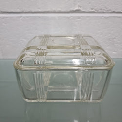 Art Deco Glass Butter Dish/Container | Antique & Vintage | Moonee Ponds Antiques | Australia Wide Delivery