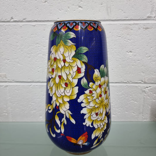 Antique Cloisonné Floral Vase
