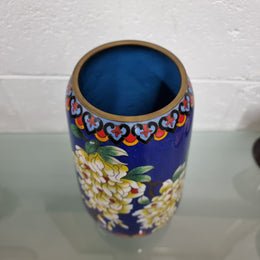 Antique Cloisonné Floral Vase