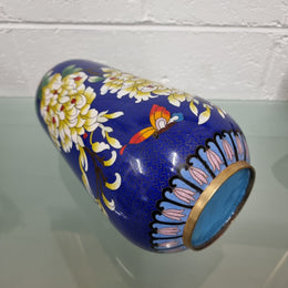 Antique Cloisonné Floral Vase